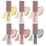 Buy Ronzille Liquid Metallic Eyeshadow (Pack of 6) 3 ml Each (Golden-Godess Champagne Mollen Midnight Diamond Dust Smoky Storm Rose Gold) - Purplle