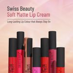 Buy Swiss Beauty Soft Matte Lip Cream - Blush-Red (6 ml) - Purplle