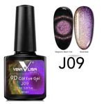 Buy Venalisa 9D Cat Eye Nail Gel Polish Galaxy Magnetic UV / LED Soak Off 7.5ml 9D Art Polish Galaxy Magnetic UV LED Gel Nail polish (V-9D-7.5ml-J09) - Purplle