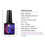 Buy Venalisa 9D Cat Eye Nail Gel Polish Galaxy Magnetic UV / LED Soak Off 7.5ml 9D Art Polish Galaxy Magnetic UV LED Gel Nail polish (V-9D-7.5ml-J09) - Purplle