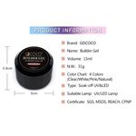 Buy GDCOCO UV Gel 15ml Nail Art Natural Camouflage Color Hard Builder Building Extend Nail Quick Gel (GDCOCO_Natural) - Purplle