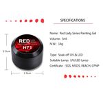 Buy Venalisa Luxury Red Series Nail Gel Varnish Painting Gel Soak Off UV LED Nail Lacquer Pure Color Gel (V-RLS-5ml-H78) - Purplle