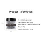Buy NICOLE DIARY 10g Dipping Nail Powder Holographic Glitter Shining Natural Dry Without Lamp Cure Nail Art (ND-10g-D16) - Purplle