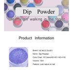 Buy NICOLE DIARY 10g Dipping Nail Chameleon Powder Shining Dip Pigment Powder Colorful Nail Art Decoration Dry Without Lamp Cure Nail Art (ND-10g-H06) - Purplle