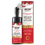 Buy WOW Apple Cider Vinegar Foaming Face Wash - No Parabens, Sulphate and Silicones (With Built-In Brush), 150 ml - Purplle