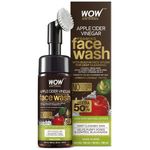 Buy WOW Apple Cider Vinegar Foaming Face Wash - No Parabens, Sulphate and Silicones (With Built-In Brush), 150 ml - Purplle