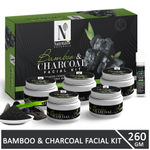 Buy NutriGlow NATURAL'S Bamboo & Charcoal Facial Kit For Glowing Skin & Detoxifies Skin, 260 gm - Purplle