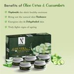 Buy NutriGlow NATURAL'S Aloe Vera & Cucumber Facial Kit With Hyaluronic Acid and Pro Vitamin B5, 260 gm - Purplle