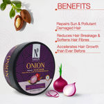 Buy NutriGlow NATURAL'S Onion Combo of 5: Hair Shampoo (300ml)/ Hair Conditioner (300ml)/ Hair Oil (100ml)/ Hair Mask (200gm) & Hair Re-Growth Booster (50ml) - Purplle