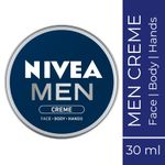 Buy Nivea Men Creme Moisturiser Cream (30 ml) - Purplle