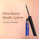 Buy Swiss Beauty Metallic Eyeliner - 01 (3.2 ml) - Purplle