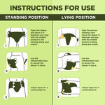 Buy Pee Safe Adult Diaper | Medium - Large | Waist Size 71-114 cm (28"-45") | High Absorbency 10 Pcs - Purplle
