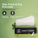 Buy Pee Safe Aloe Vera Panty Liners (Pack of 50 Liners) | Curvy Design For Extra Comfort | Cottony-Soft Surface With 185 mm Wide Optimal Coverage - Purplle