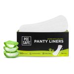Buy Pee Safe Aloe Vera Panty Liners (Pack of 50 Liners) | Curvy Design For Extra Comfort | Cottony-Soft Surface With 185 mm Wide Optimal Coverage - Purplle