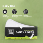 Buy Pee Safe Aloe Vera Panty Liners (Pack of 50 Liners) | Curvy Design For Extra Comfort | Cottony-Soft Surface With 185 mm Wide Optimal Coverage - Purplle