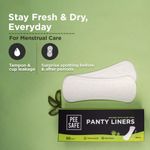 Buy Pee Safe Aloe Vera Panty Liners (Pack of 50 Liners) | Curvy Design For Extra Comfort | Cottony-Soft Surface With 185 mm Wide Optimal Coverage - Purplle