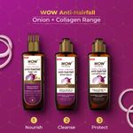 Buy WOW Skin Science Onion & Collagen Anti-Hairfall Shampoo | Reduces Hairfall | Strengthens Roots | Nourishes Scalp | Prevents Breakage | Enhances Hair Thickness and Shine| New & Improved Formulation- 100 ml - Purplle