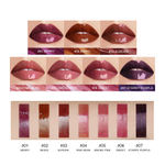 Buy O.TWO.O Resplendent "Heart" Sparkle Mirror Lipgloss#5 - Purplle