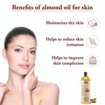 Buy Rey Naturals 100% Pure & Natural Sweet Almond oil - Virgin & Cold pressed - For Hair & Skin (200 ml) - Purplle