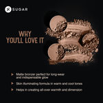 Buy SUGAR Cosmetics - Contour De Force - Mini Bronzer - 01 Taupe Topper (Brown-Gray Matte Bronzer) - Lightweight, Contour Bronzer with Matte Finish - 4 gm - Purplle