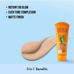 Buy Lotus Herbals Safe Sun 3 In 1 Tinted Daily Sunscreen | Matte Look | SPF 40 | PA+++ | For All Skin Types | 100 gm - Purplle