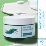 Buy DermDoc Salicylic Acid Anti Acne Night Cream (60 g)|For Oily and Acne Prone Skin|Moisturizing Cream, Absorbs Evenly, Restricts Oil Production, Reduces and controls Acne & Blackheads|Paraben Free, Sulfate Free, Cruelty Free - Purplle