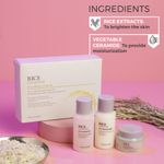 Buy The Face Shop Rice & Ceramide Moisturizing Skincare Set, complete travel friendly skincare routine 3 pieces - Purplle