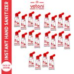Buy Vetoni Hand Sanitizer, Instant Germ Protection, Sanitizing Gel Rinse-free Palm Cleaner Handrub, 50ml Each (Pack of 20) - Purplle