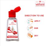 Buy Vetoni Hand Sanitizer, Instant Germ Protection, Sanitizing Gel Rinse-free Palm Cleaner Handrub, 50ml Each (Pack of 20) - Purplle