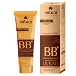 Buy Vetoni BB+ Foundation cream for face makeup natural shade for oily and dry skin, (Pack of 4), 240 gm, Gold - Purplle