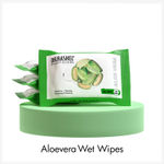 Buy Dr.Rashel Aloevera Wet Wipes Refreshing Cleansing Moisturising and Soothing Face Wipes (25 Wipes) - Purplle