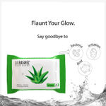 Buy Dr.Rashel Aloevera Wet Wipes Refreshing Cleansing Moisturising and Soothing Face Wipes (25 Wipes) - Purplle