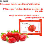 Buy Dr.Rashel Strawberry Wet Wipes Refreshing Cleansing Moisturising and Soothing Face Wipes (25 Wipes) - Purplle