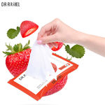 Buy Dr.Rashel Strawberry Wet Wipes Refreshing Cleansing Moisturising and Soothing Face Wipes (25 Wipes) - Purplle