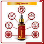 Buy Newish Vitamin E 100% Natural Essential Oil for Hair Growth, Dark Spots, Skin Brightening ,Skin Glow,Ageing 30ml - Purplle