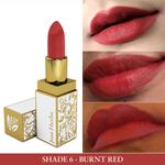 Buy Just Herbs Ayuredic Creamy Matte Lipstick-06 Burnt Red (Half - Size) (1.8 g) - Purplle