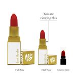 Buy Just Herbs Ayuredic Creamy Matte Lipstick-06 Burnt Red (Half - Size) (1.8 g) - Purplle