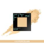Buy Maybelline New York Fit Me Matte+Poreless Pressed Powder - Porcelain 110 (8.5 g) - Purplle