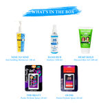 Buy Super Smelly Super Gift Hamper| Toxin Free Wellness Hamper| With Moisturizing Lotion, Hair Gel, Hand Rub and Pocket Perfumes| For Men and Women - Purplle