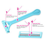 Buy Max Soft Care Body Hair Removal Disposable Razor for Men and Women Assorted Colors (Pack Of 12) - Purplle
