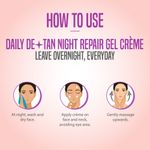 Buy Nature's Essence Daily De-Tan Night Repair Gel Creme, 50 gms - Purplle