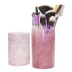 Buy Beautiliss Professional Glitter Dust Makeup Brush 12 pcs set with shimmer storage case - Purplle