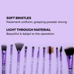 Buy Beautiliss Professional Glitter Dust Makeup Brush 12 pcs set with shimmer storage case - Purplle