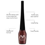 Buy AYA Waterproof Eyeliner, Set of 2 (Brown and Silver) - Purplle
