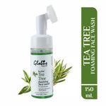 Buy Globus Naturals Tea Tree Acne Control Foaming Face wash With Silicon Face Massage Brush (150 ml) - Purplle