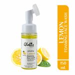 Buy Globus Naturals Refreshing Lemon Fairness Foaming Face Wash with Silicon Face Massage Brush (150 ml) - Purplle