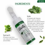 Buy Globus Naturals Kale & Spinach Anti-Aging Foaming Face Wash with Silicon Face Massage Brush (150 ml) - Purplle