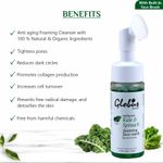 Buy Globus Naturals Kale & Spinach Anti-Aging Foaming Face Wash with Silicon Face Massage Brush (150 ml) - Purplle