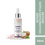 Buy Sanfe Lightening & Depigmenting Breast Serum for Women - 50ml with Hyaluronic Acid & Niacinamide Treats Hyperpigmentation, Moisturises and Nourishes - Purplle