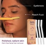 Buy Sanfe Glide Face Razor For Facial Hair Removal For Women Pack of 4 | Instant & Painless Hair Removal - Purplle